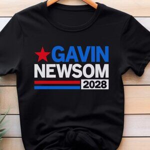Gavin Newsom 2028 Gildan Tee Presidential Election Democrat Vote Shirt